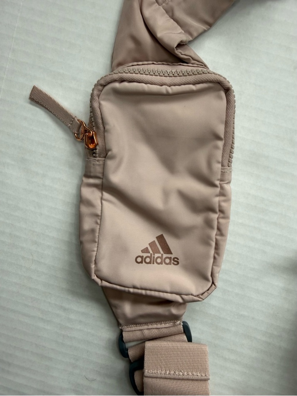 Adidas Essentials 2 Sling Crossbody Bag Wonder Taupe Beige/Rose Gold - Picture 4 of 16
